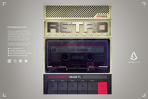 Retrowave Night 1980s Radio Shoebox