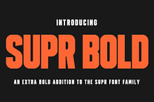 SUPR - Bold Condensed Display Font