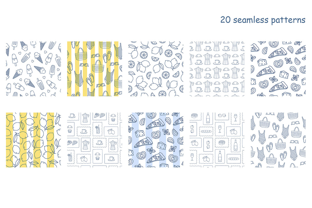 Italian Summer line art, an Object Illustration by yarynabo (Photo 10 of 13)