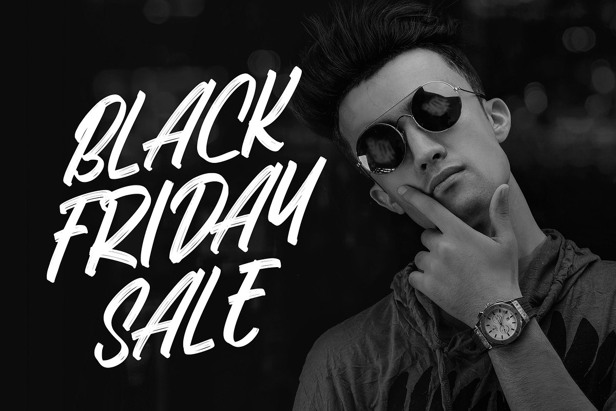 Black Sergio Brush Font, a Handwritten Font by RantautypeStudio (Photo 11 of 13)