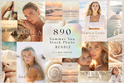 890 Summer Beach Stock Images Bundle, a Beauty & Fashion Photo by Allure Art (Thumbnail 1 of 19)