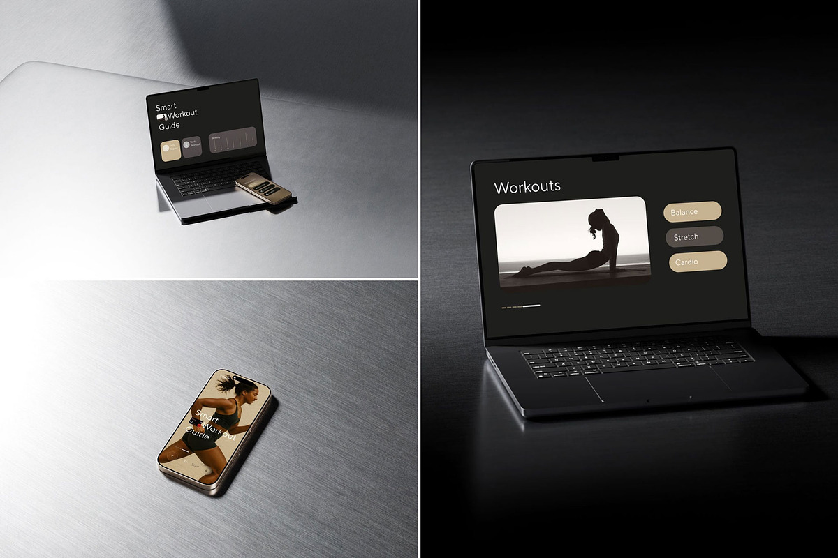 Silver Device Mockup Collection, a Mac Mockup by Mockup Line (Photo 3 of 5)