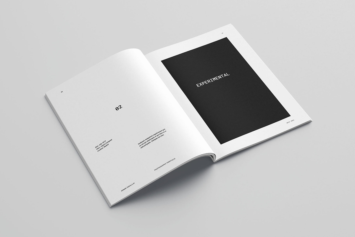Photography Portfolio Template, a Brochure Template by Meenom Templates (Photo 5 of 16)