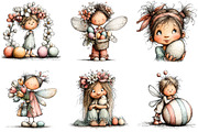 Whimsical Easter Fairy Clipart, an Illustration by Sublimation Artist (Thumbnail 6 of 7)