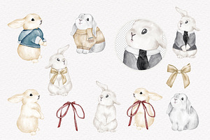 Christmas Bunny Clipart Toy Cookies