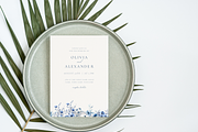 Dusty Blue Wedding Invitation, a Card Template by heynomi (Thumbnail 11 of 13)