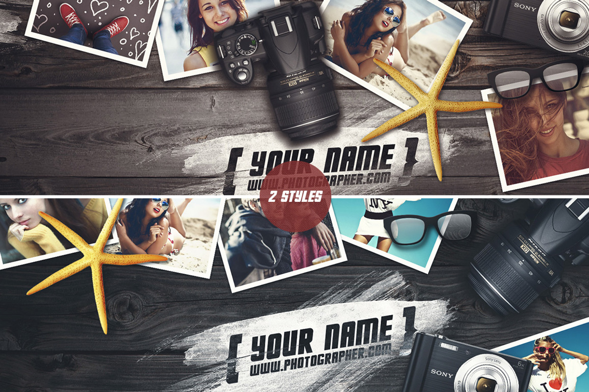 Photographer Hero Headers, a Social Media Template by Graphicon (Photo 2 of 3)
