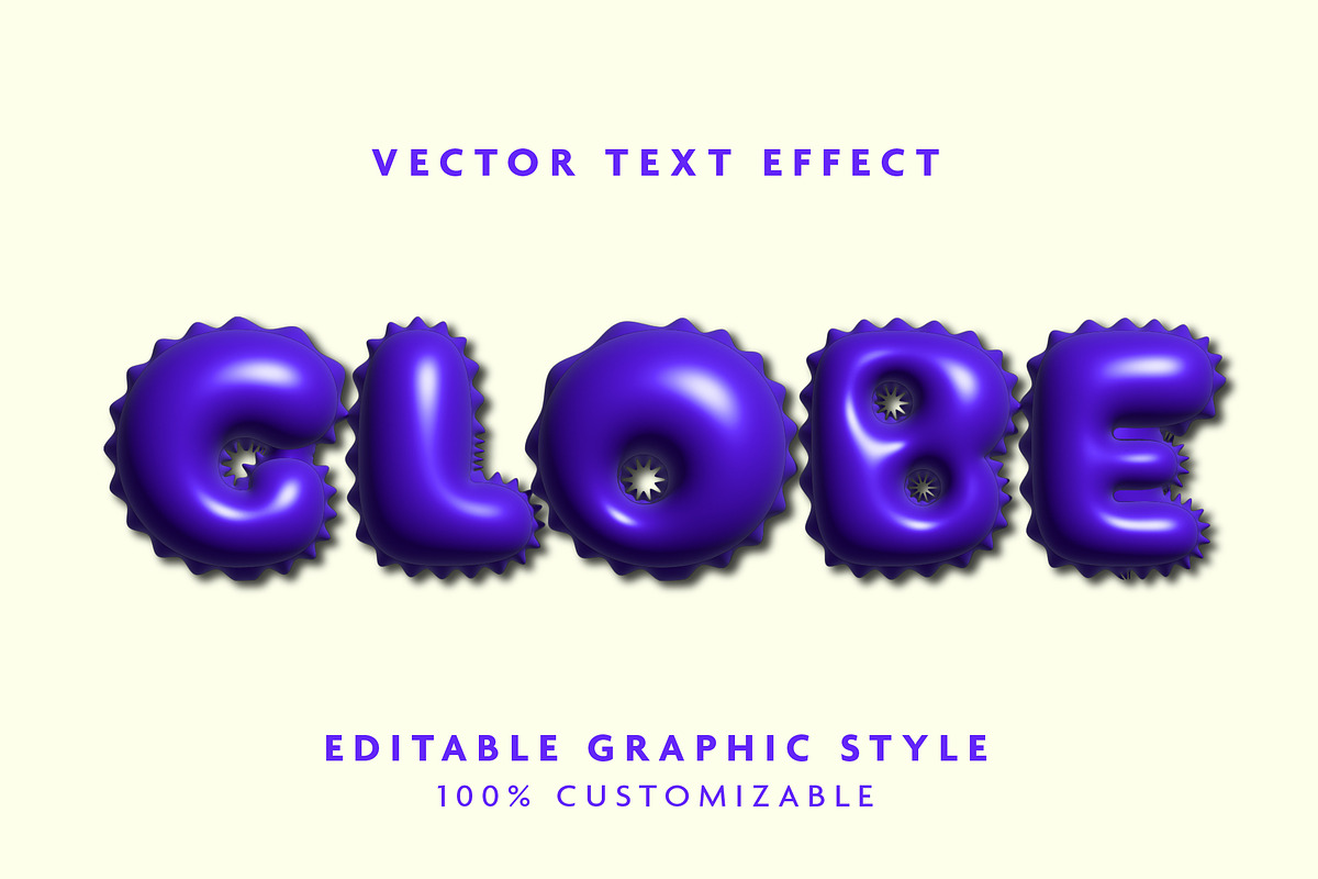 Glossy Inflate Balloon Text Effect
