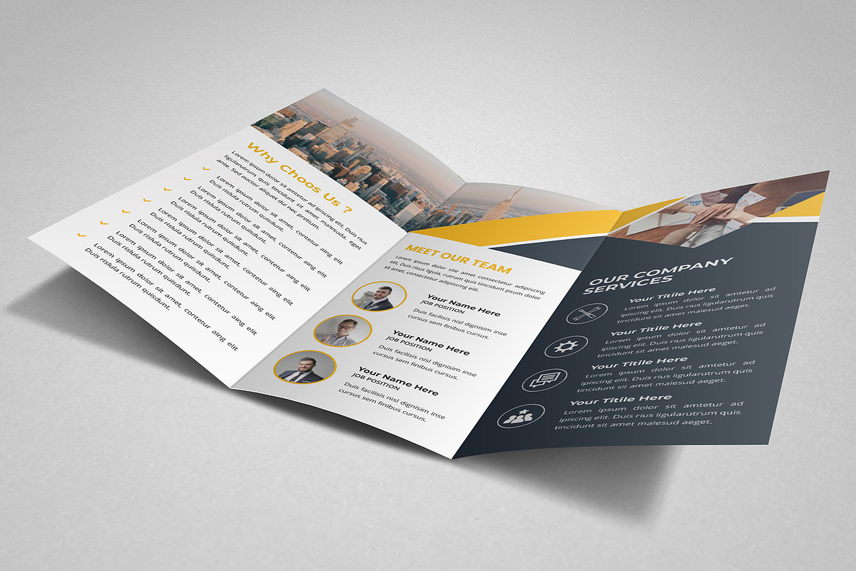 Corporate Trifold Brochure v5, a Brochure Template by SamiSimply7 (Photo 2 of 5)