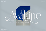 Avakine - Modern Ligature Typface, a Serif Font by AnnofaType (Thumbnail 1 of 8)
