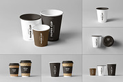 Paper Cups Mock-up, a Cups & Container Mockup by Yogurt86 (Thumbnail 1 of 9)