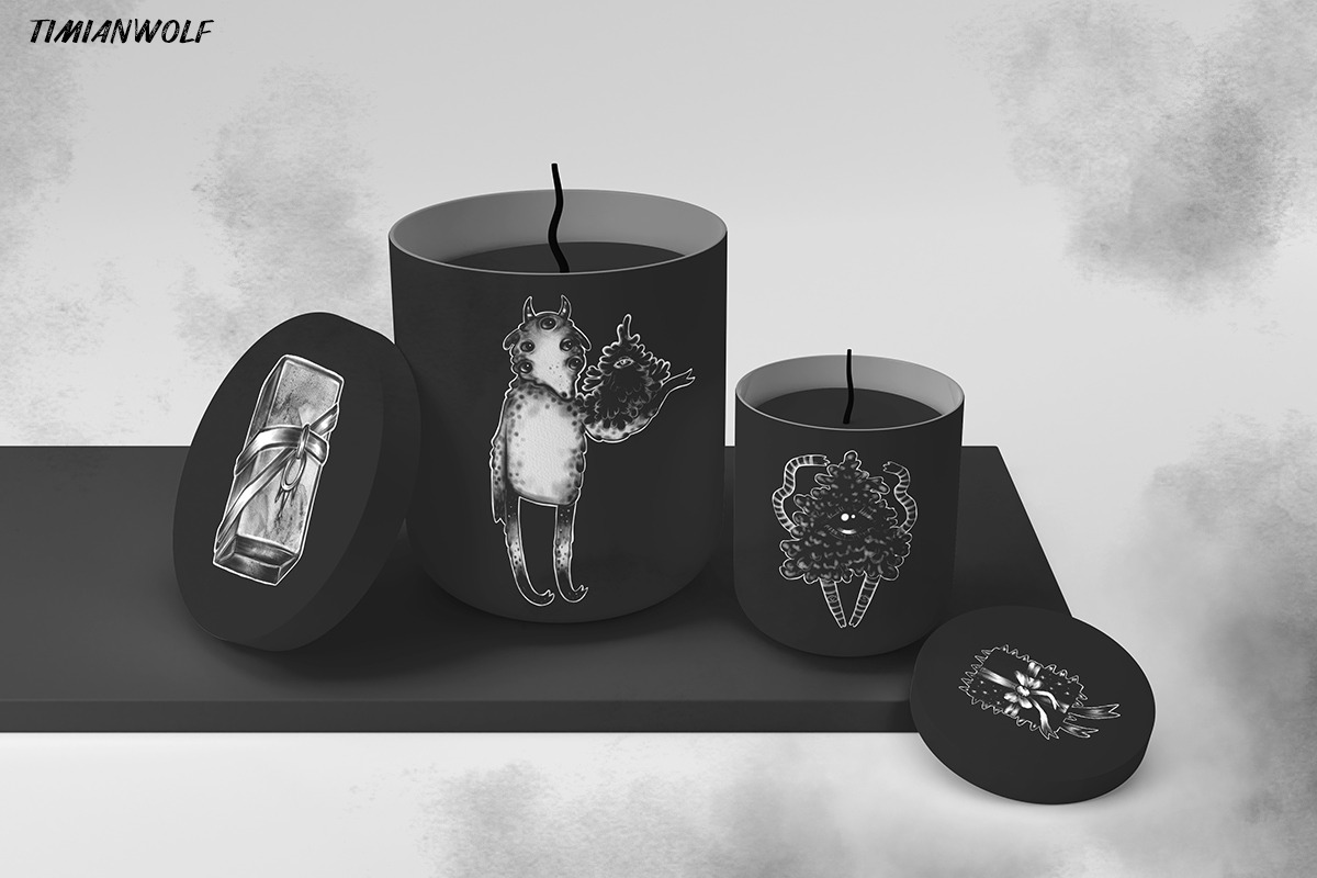 Dark Christmas - PNG and postcards, an Illustration by timianwolf (Photo 8 of 12)