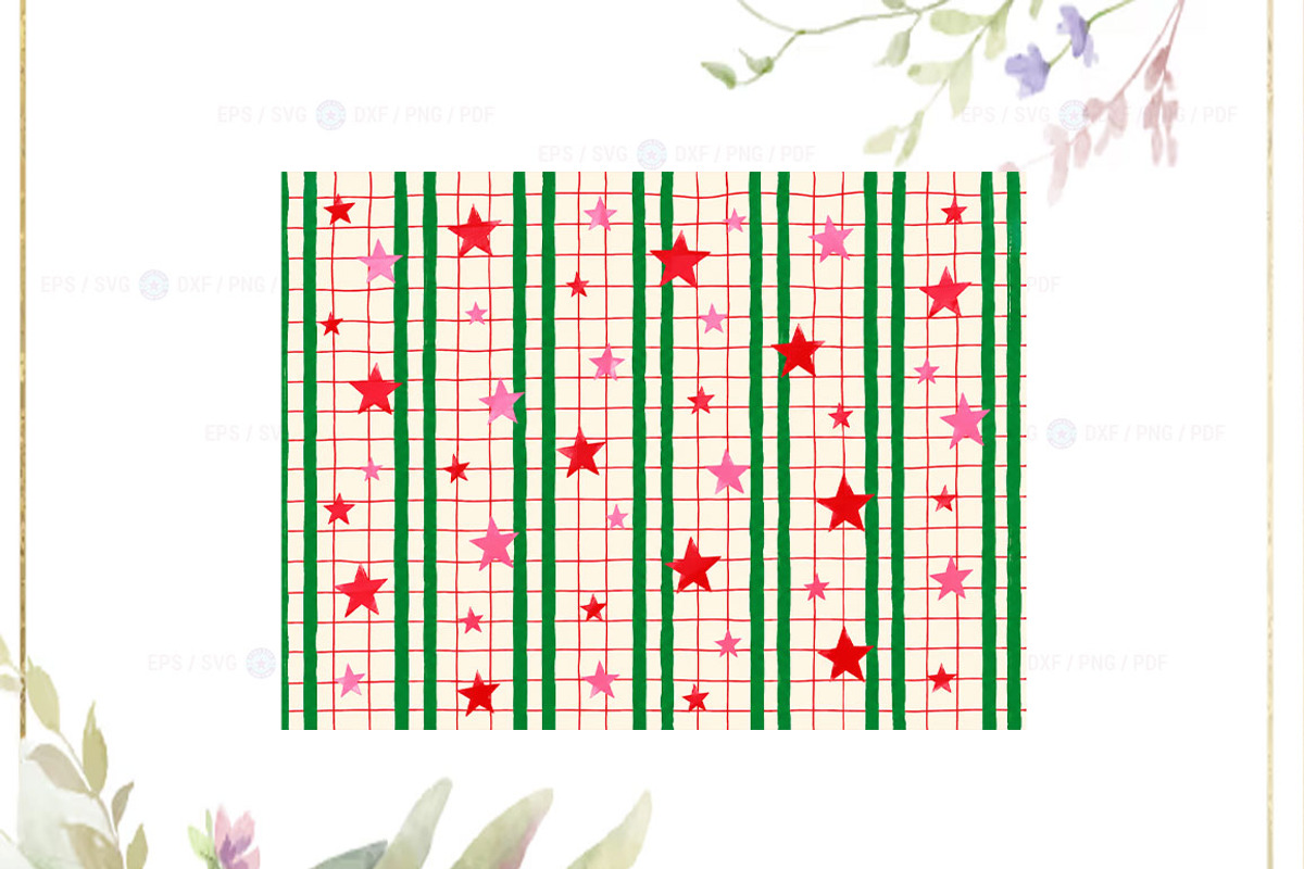Christmas Digital Paper Pack, a Pattern Graphic by FiveStarCrafting (Photo 9 of 12)