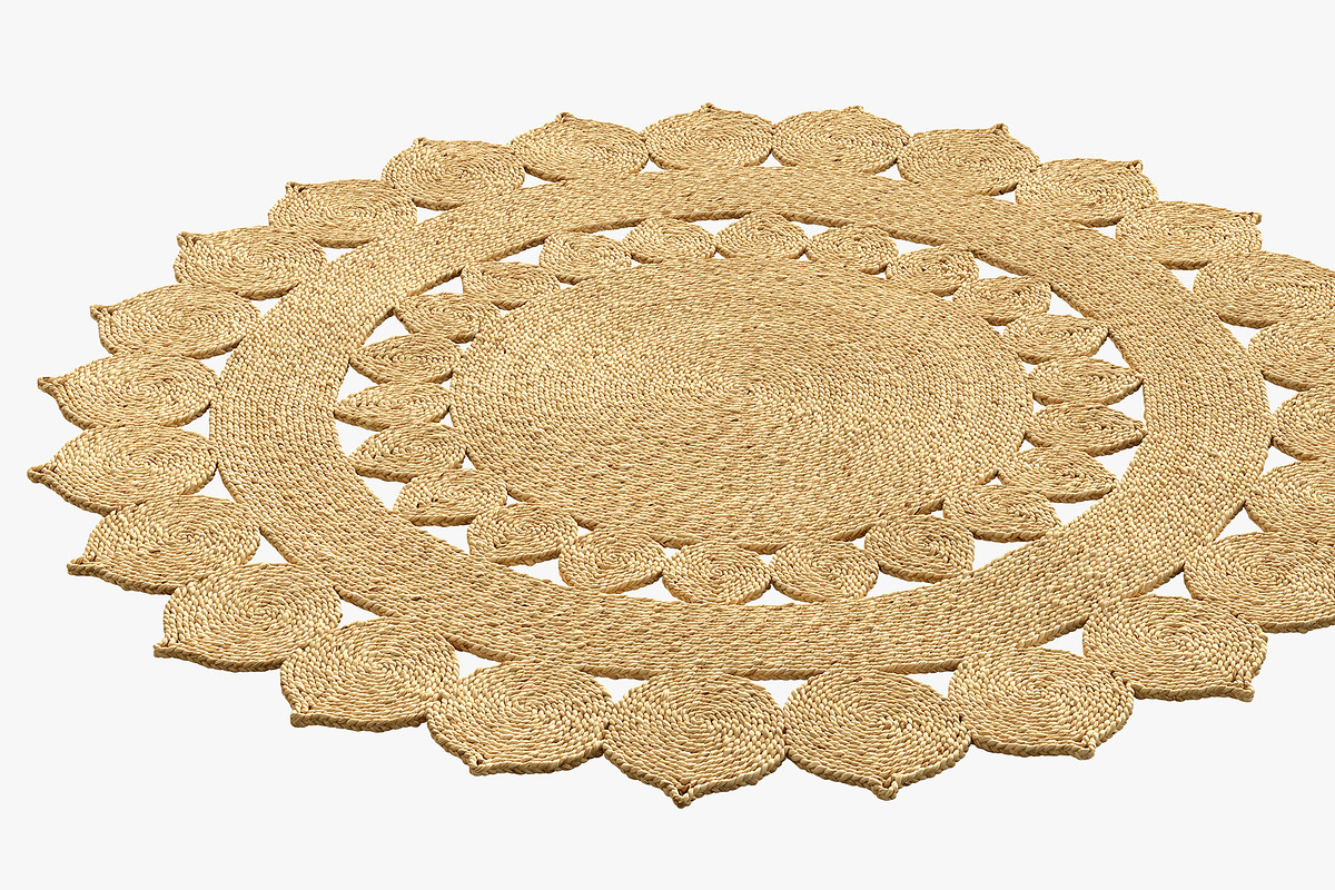 SAFAVIEH Iwan Casual Jute Rug L size, a Furniture 3D Model by 3dmitruk (Photo 4 of 11)