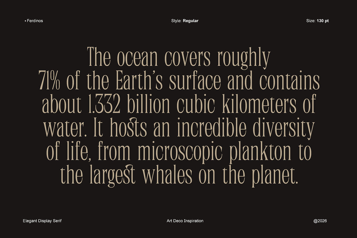 Ferdinos, a Serif Font by Dora Typefoundry (Photo 2 of 14)