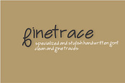 Finetrace Font, a Script Font by Fonts & Printables (Thumbnail 1 of 2)
