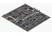 Isometric Parking Lot 3D, a Transportation Illustration by Nurlan's shop (Thumbnail 3 of 3)