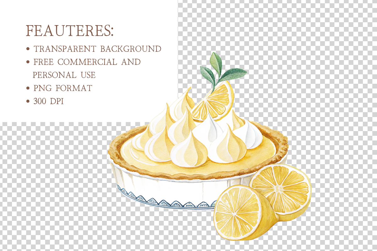 Watercolor Citrus Wedding Clipart, an Illustration by MockupWizard (Photo 6 of 7)