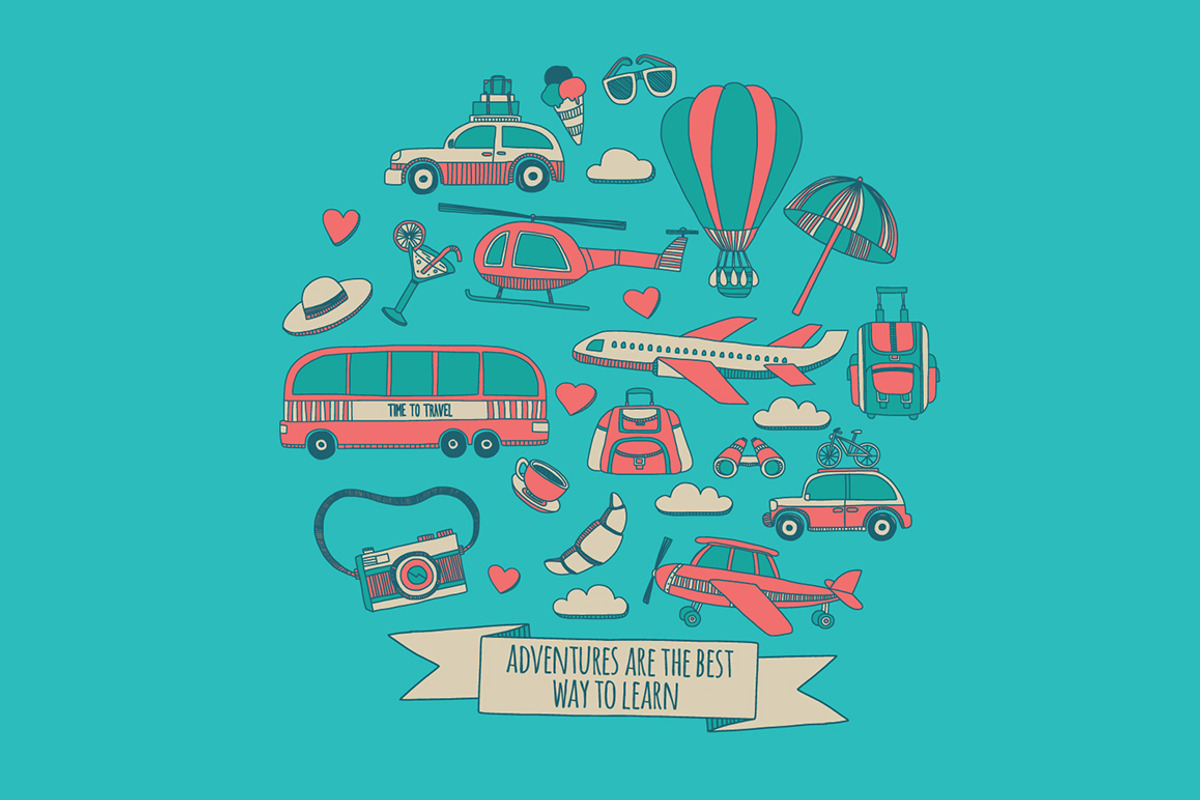 BIG BUNGLE Vector travel set, an Object Graphic by Art Loft (Photo 1 of 18)