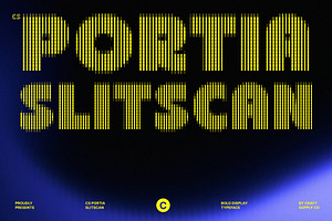 CS Portia Slitscan, a Sans Serif Font by Craft Supply Co.