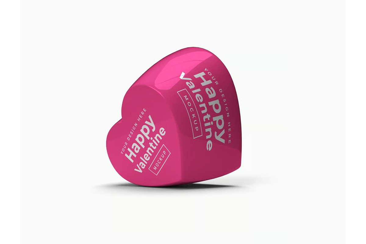 Heart Container Mockup Template Set, a Cups & Container Mockup by DesignRushMarket (Photo 7 of 11)