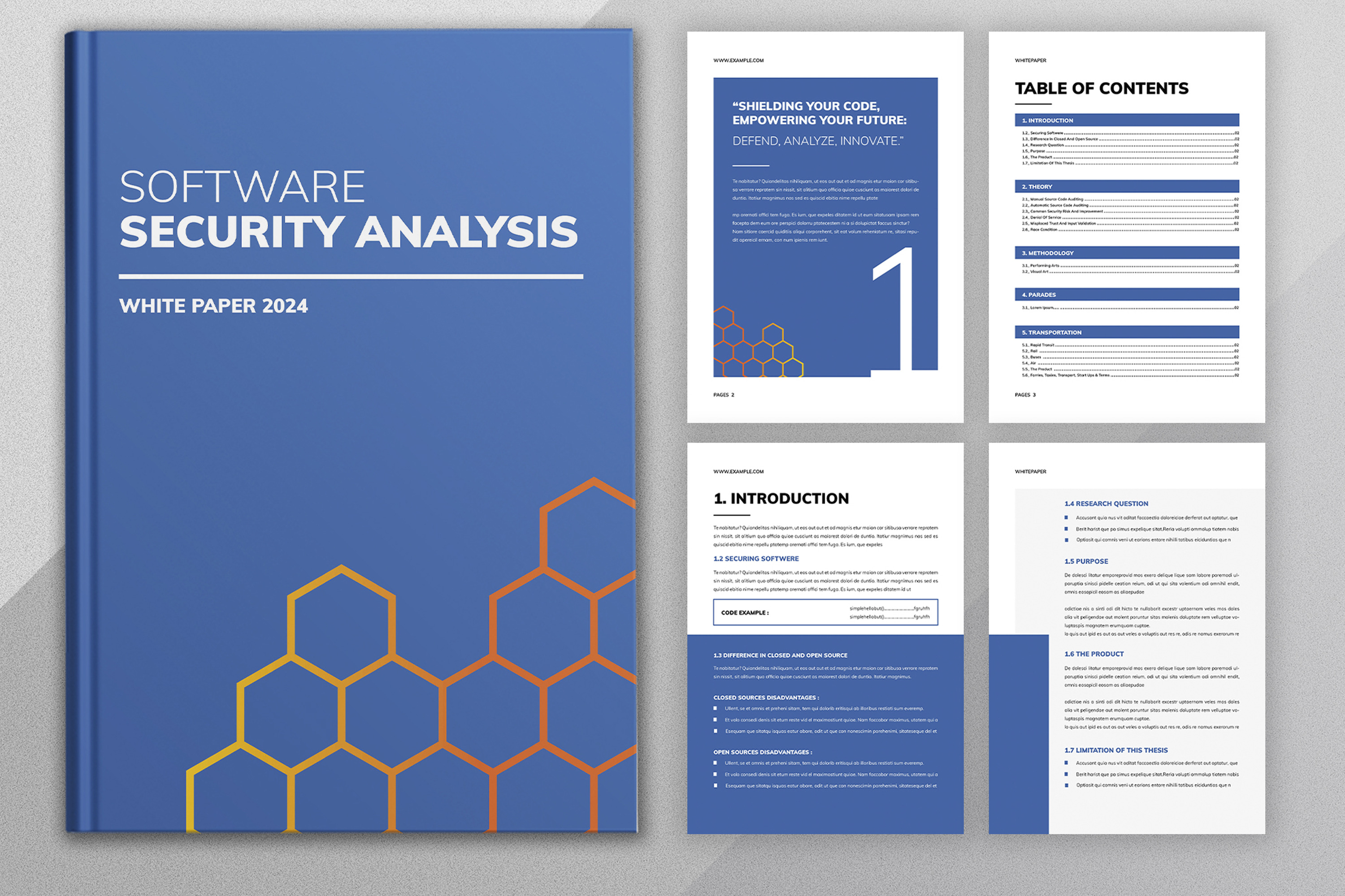 Security White Paper Design Template