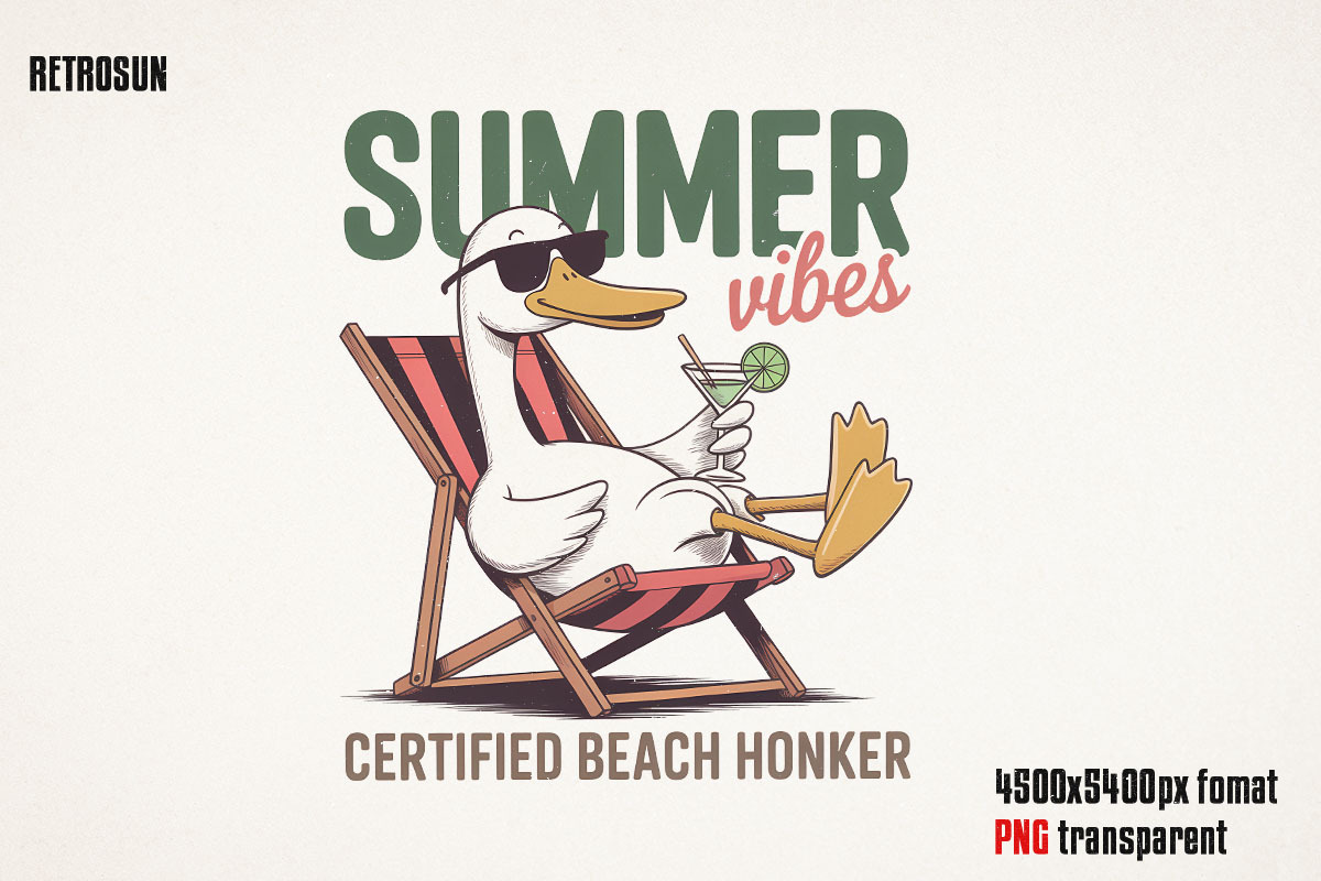 Summer Goose PNG Sublimation Bundle, an Object Graphic by GlitterCraft (Photo 22 of 28)