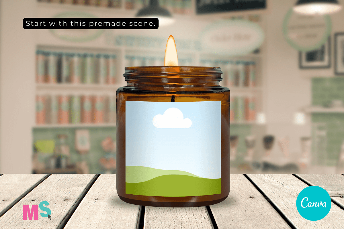 Amber Candle Jar Mockup for Canva, a Mockup by Mockup Scene (Photo 20 of 21)