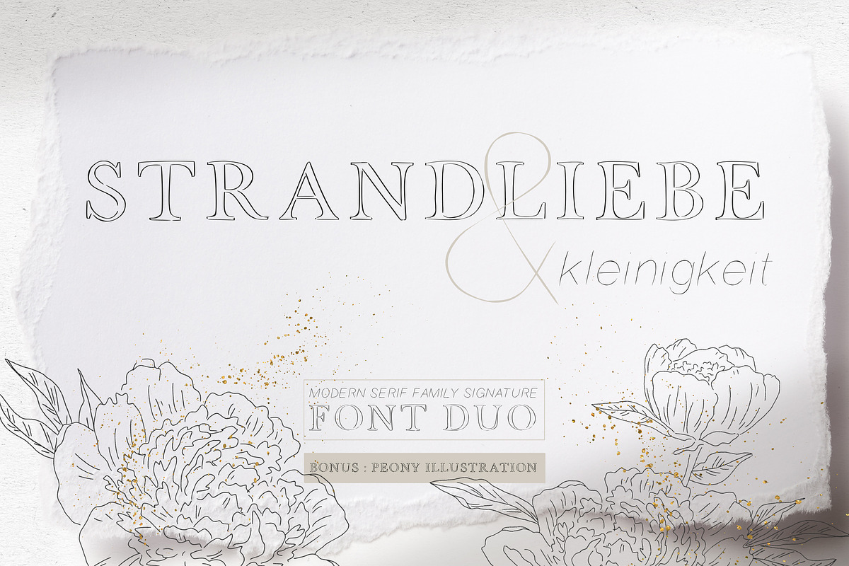 FONT DUO / STRANDLIEBE & kleinigkeit, a Serif Font by KruthDesign (Photo 12 of 13)