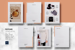 Postcard Template, a Card Template by crazyOWL