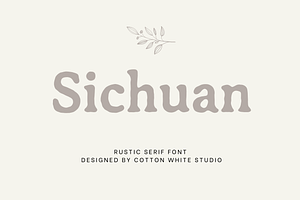 Sichuan, a Serif Font by Sofia Skoog