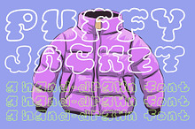 Puffy Jacket a hand-drawn puffy font