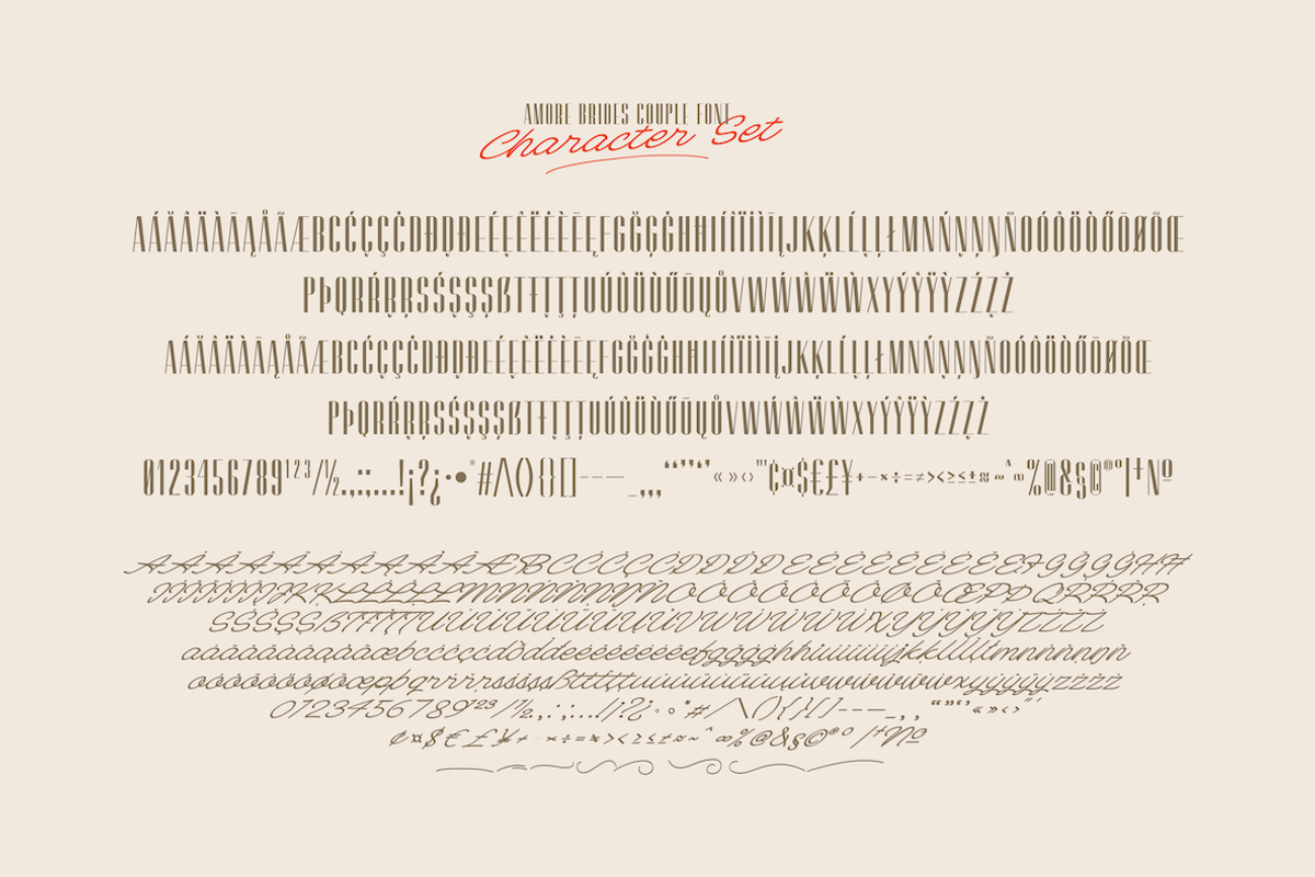 Amoure Brides Couple Font, a Sans Serif Font by Panatype™ Studio (Photo 8 of 9)