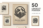 Linocut | Poster Builder, an Object Graphic by KetteCreate (Thumbnail 7 of 14)