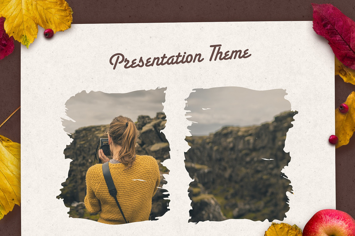 Golden Leaves PowerPoint Theme, a Presentation Template by Jumsoft (Photo 11 of 19)