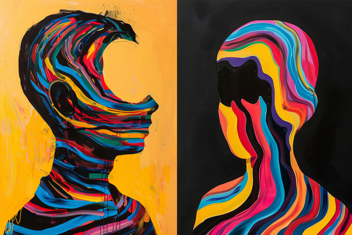 74 Paint splash faces, a Person Illustration by Handmadefont (Photo 12 of 12)