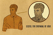 Shaky inks - brushes for Illustrator, a Brush Add-On by Guerillacraft (Thumbnail 4 of 5)