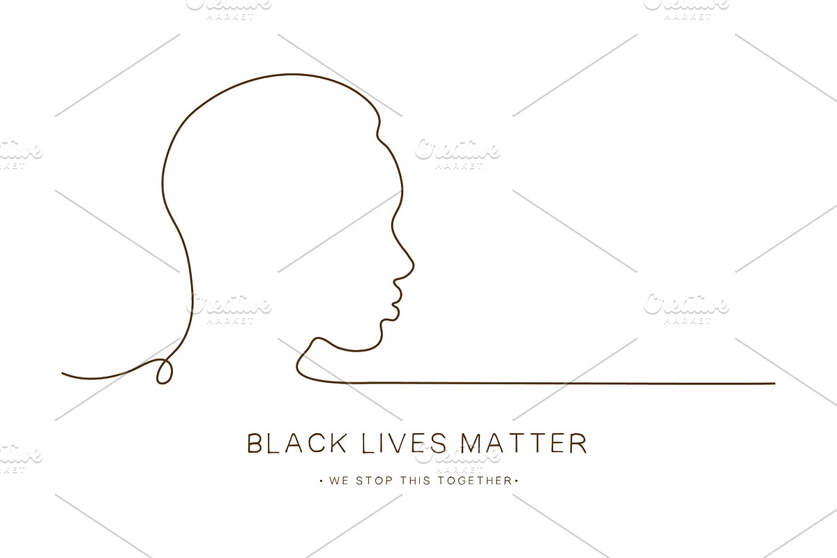 Black lives matter. African face, an Object Graphic by Vitaliy Starkov