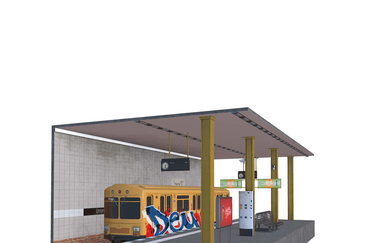 3DProcreate German Graffiti Template, a Cars & Vehicle 3D Model by Bakeroner (Photo 2 of 8)