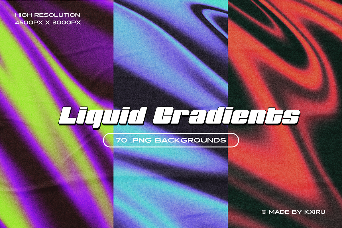 Liquid Gradients - 70 Backgrounds, a Background Graphic by KXIRU (Photo 1 of 7)