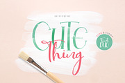 Cute Thing Font Duo, a Script Font by khurasan (Thumbnail 1 of 8)
