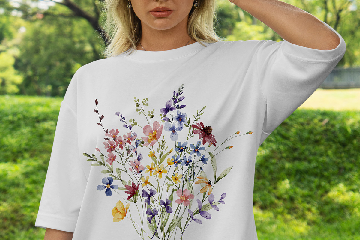 Floral watercolor set, wildflowers., a Decorative Illustration by Larisa Maslova (Photo 4 of 12)
