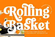 Rolling Basket Modern Retro Serif, a Serif Font by timelesstype.co (Thumbnail 1 of 20)