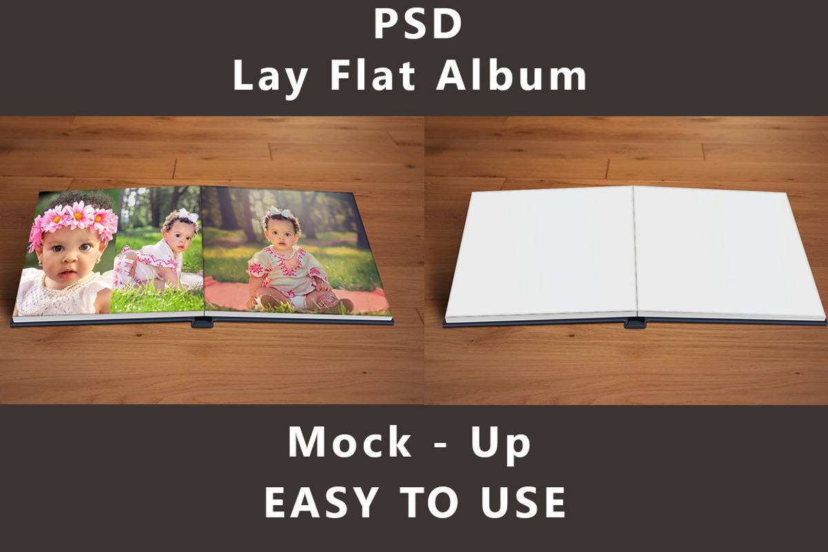 Lay Flat - Album - Mock up, a Print Template by DareToDream (Photo 1 of 3)