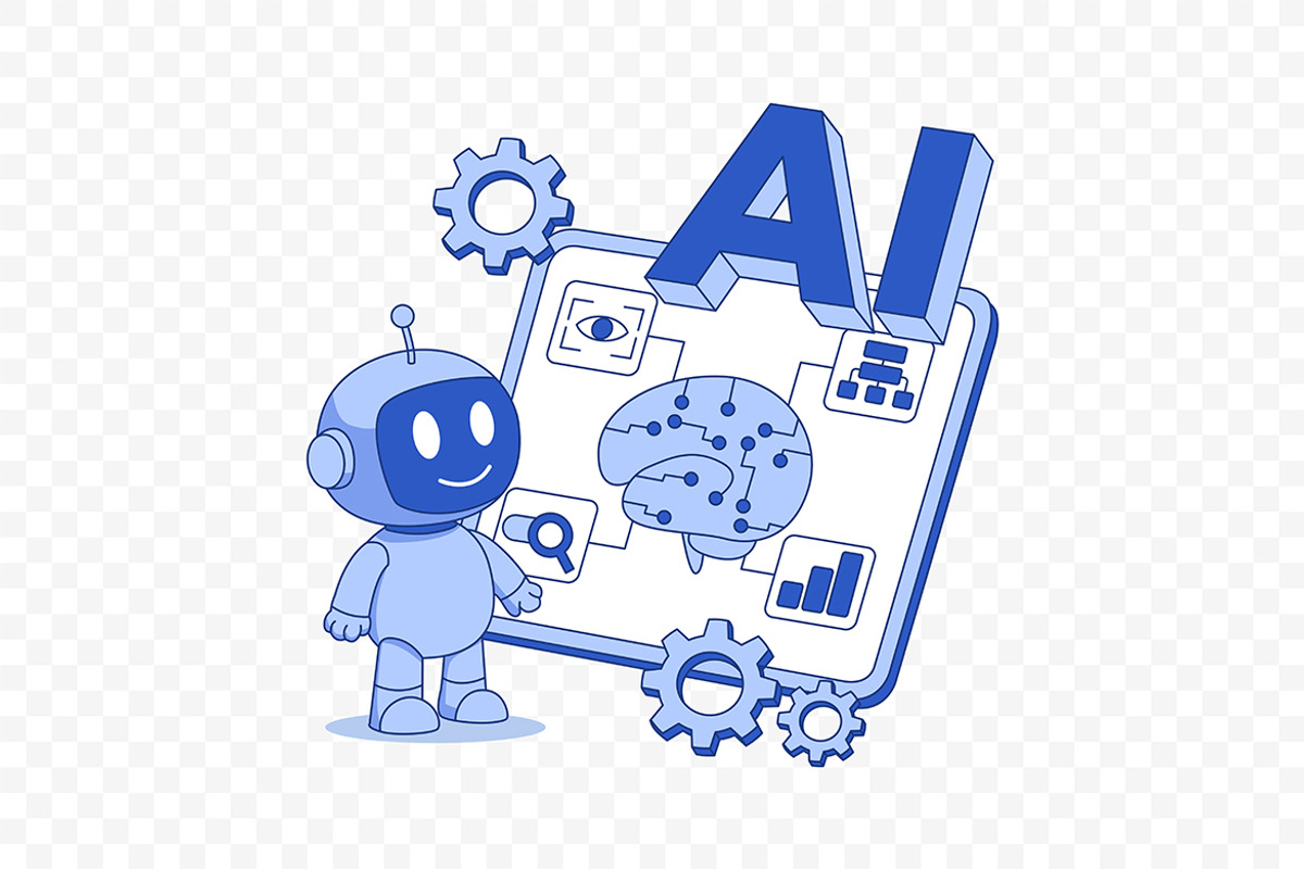 AI Technology & Machine Learning, a Technology Illustration by Partikusi Design (Photo 3 of 3)