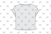 Oversized Short Sleeve Tee Flat, a Shirt Mockup by haydenwentworth (Thumbnail 3 of 3)