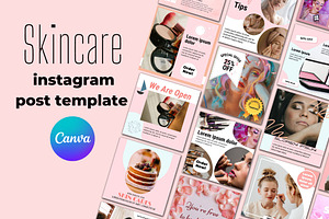 Instagram Template Canva Skincare