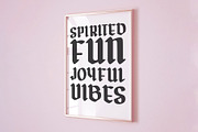 Messy Bun - Blackletter Font, a Blackletter Font by ariodsgn (Thumbnail 8 of 9)