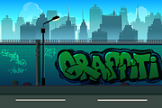 2d Graffiti Seamless Background, a Background Graphic by 2dvillShop (Thumbnail 1 of 2)