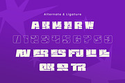 Lokistar - Bold Chunky Display Font, a Sans Serif Font by Flawless And Co (Thumbnail 9 of 10)